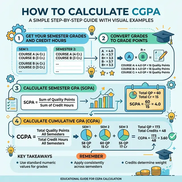 CGPA Formula infographic